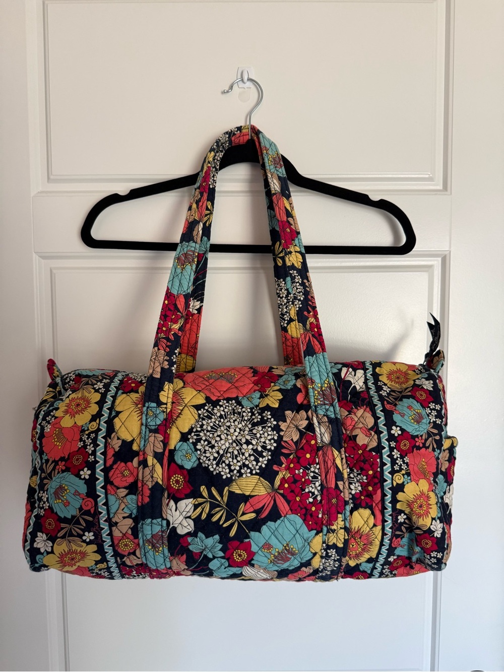 Vera Bradley Happy Snails (Retired) Quilted Duffel Bag